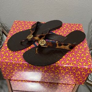 Tory Burch Thora Animal Print Sandals